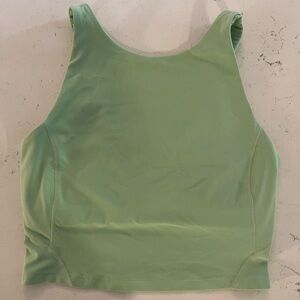 Lululemon Size 6 high neck align crop tank in delicate mint